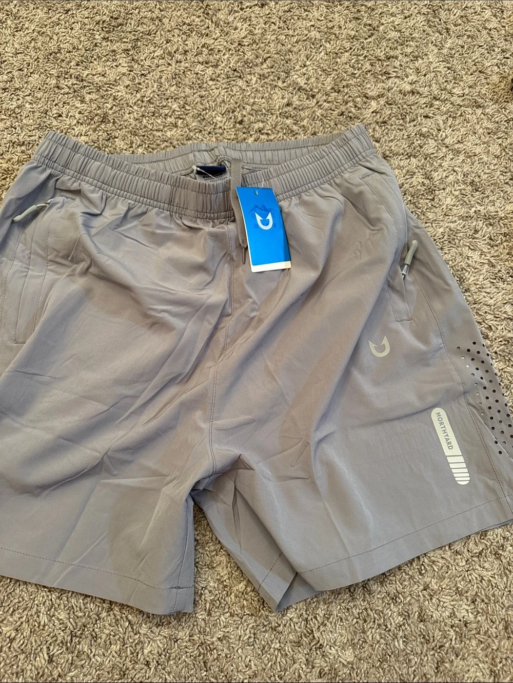 Men's Athletic Gray Performance Shorts